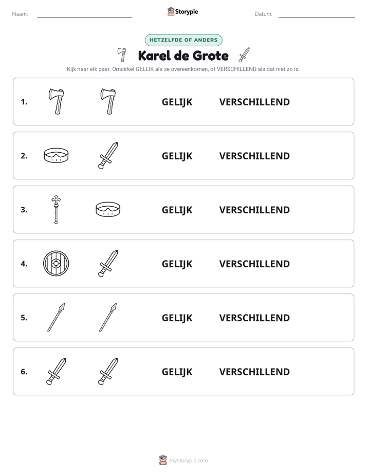 Zelfde of Verschillend