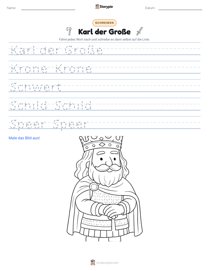 Schreibübung