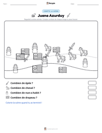 Aperçu de la feuille de travail imprimable Juana Azurduy