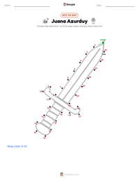 Juana Azurduy printable worksheet preview