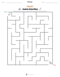 Juana Azurduy druckbare Arbeitsblatt Vorschau