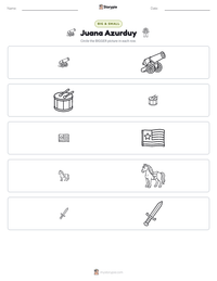Juana Azurduy printable worksheet preview
