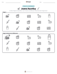 Aperçu de la feuille de travail imprimable Juana Azurduy