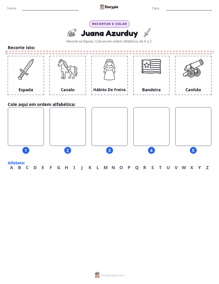 Recortar & Colar Alfabeto