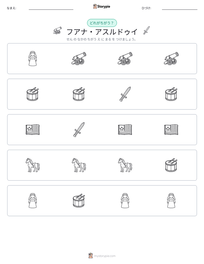 異なるものを見つけよう