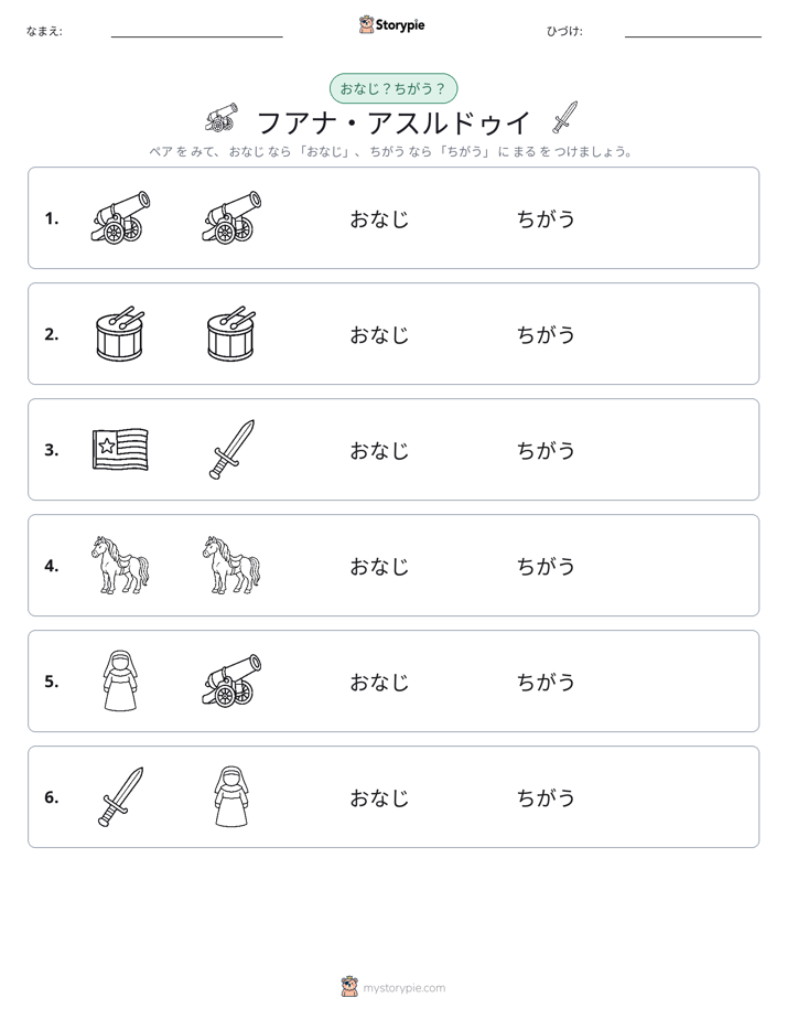 同じか違うか
