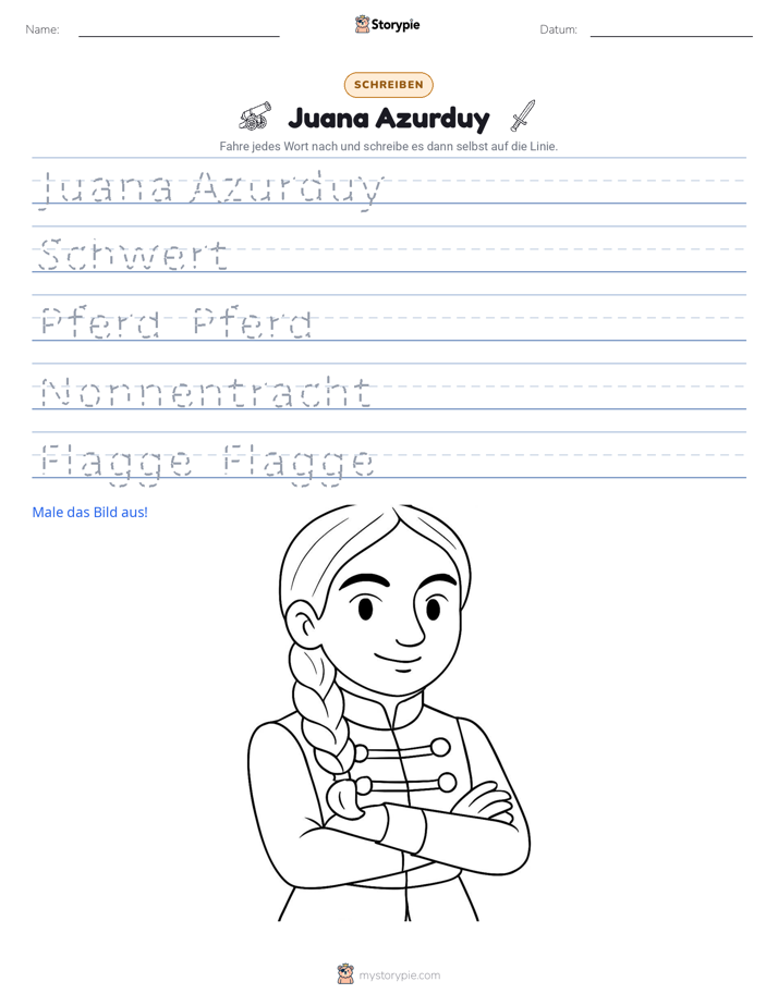 Schreibübung