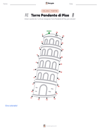 Anteprima della scheda stampabile di Torre Pendente di Pisa