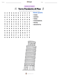 Anteprima della scheda stampabile di Torre Pendente di Pisa