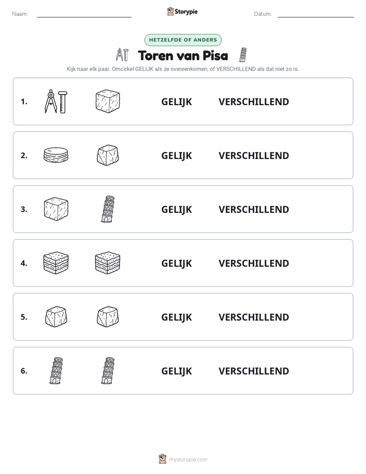 Zelfde of Verschillend