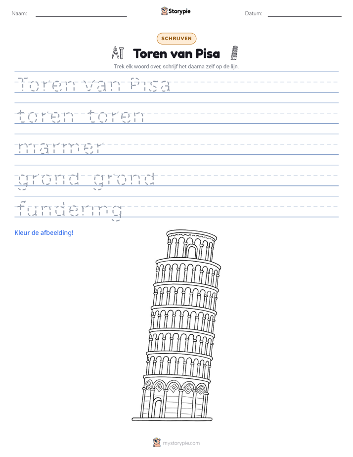 Schrijf Oefening