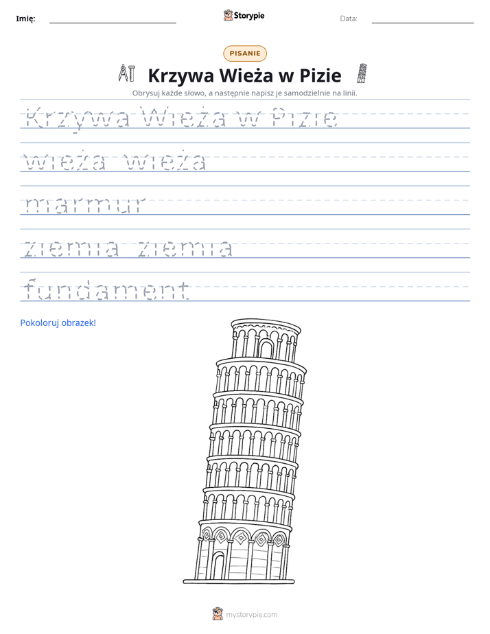 Ćwiczenie Pisania
