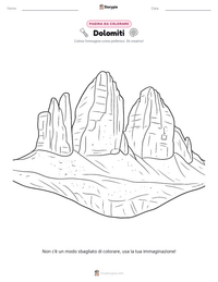Anteprima della scheda stampabile di Dolomiti