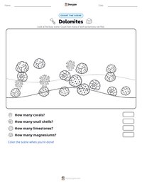 Dolomites printable worksheet preview