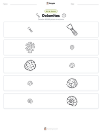 Dolomites printable worksheet preview