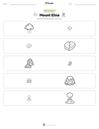 Mount Etna printable worksheet preview