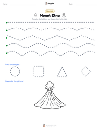 Mount Etna printable worksheet preview