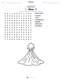 Ätna druckbare Arbeitsblatt Vorschau