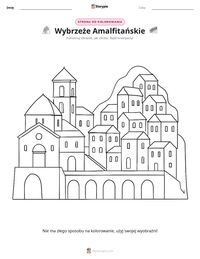 Podgląd drukowalnego arkusza ćwiczeń Wybrzeże Amalfitańskie