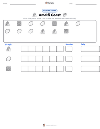 Amalfi Coast printable worksheet preview
