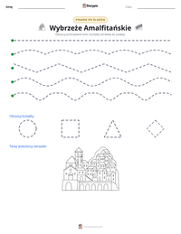 Podgląd drukowalnego arkusza ćwiczeń Wybrzeże Amalfitańskie
