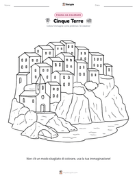 Anteprima della scheda stampabile di Cinque Terre