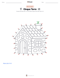 Cinque Terre printable worksheet preview