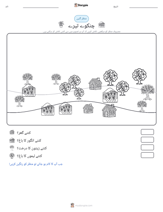 گنتی کا منظر