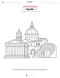 Podgląd drukowalnego arkusza ćwiczeń Sycylia
