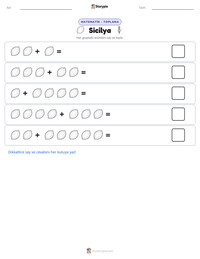 Sicilya yazdırılabilir çalışma sayfası önizlemesi
