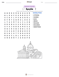 Podgląd drukowalnego arkusza ćwiczeń Sycylia