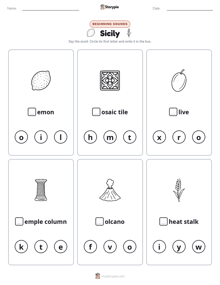 Beginning Sounds