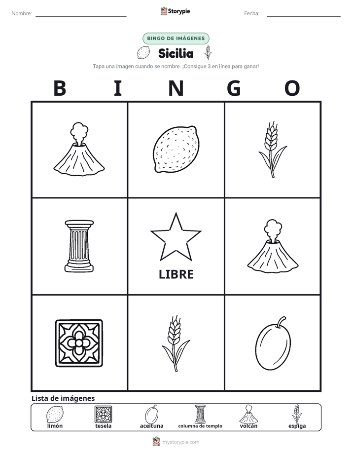 Bingo de Imágenes