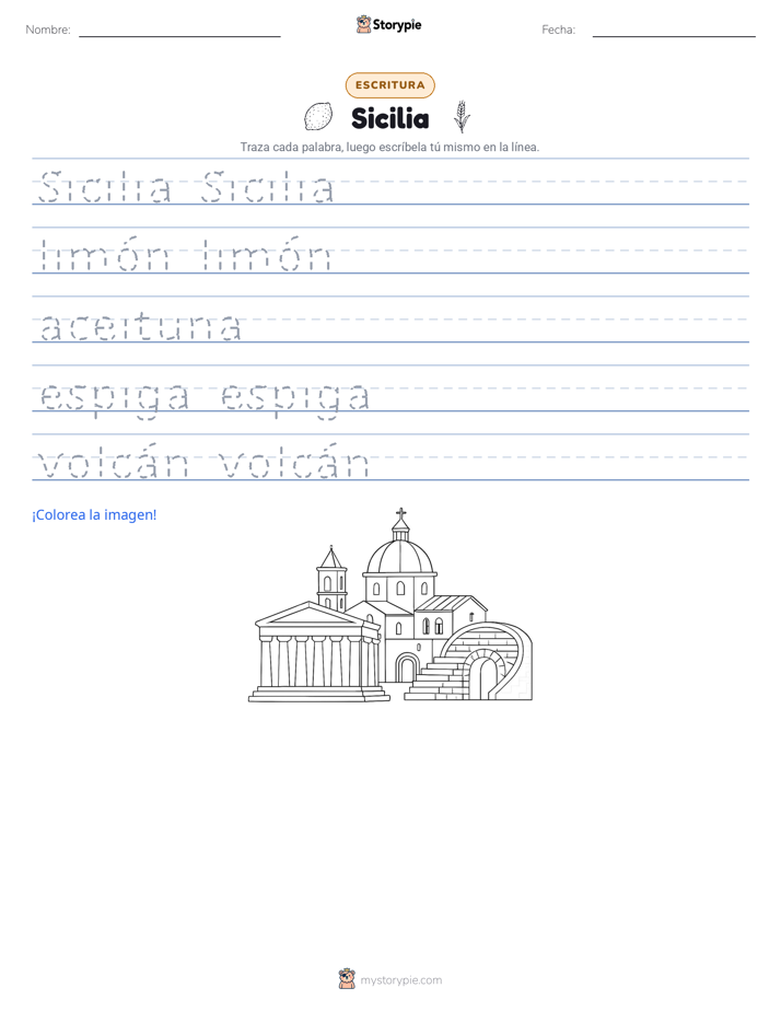 Práctica de Escritura