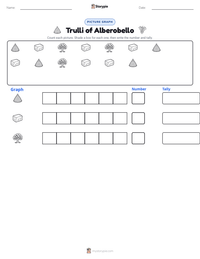 Trulli of Alberobello printable worksheet preview