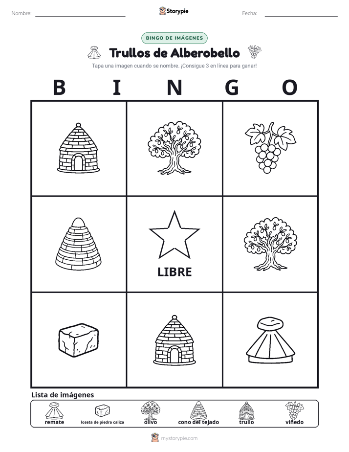 Bingo de Imágenes