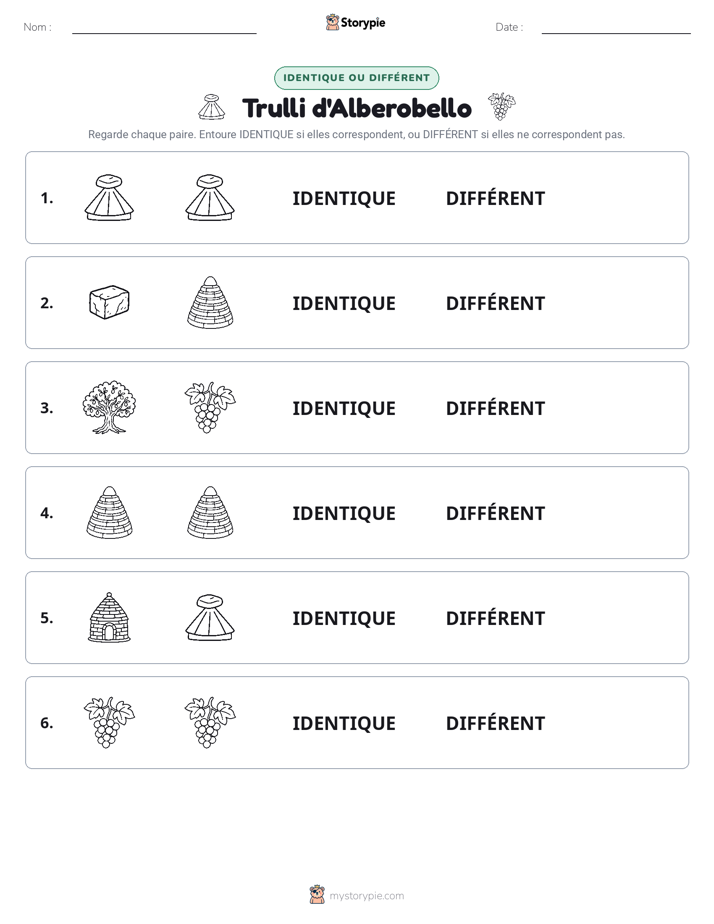 Identique ou Différent