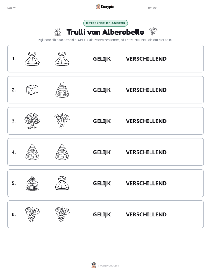 Zelfde of Verschillend
