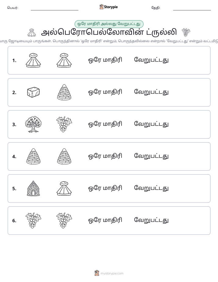 அதே அல்லது மாறுபட்டது