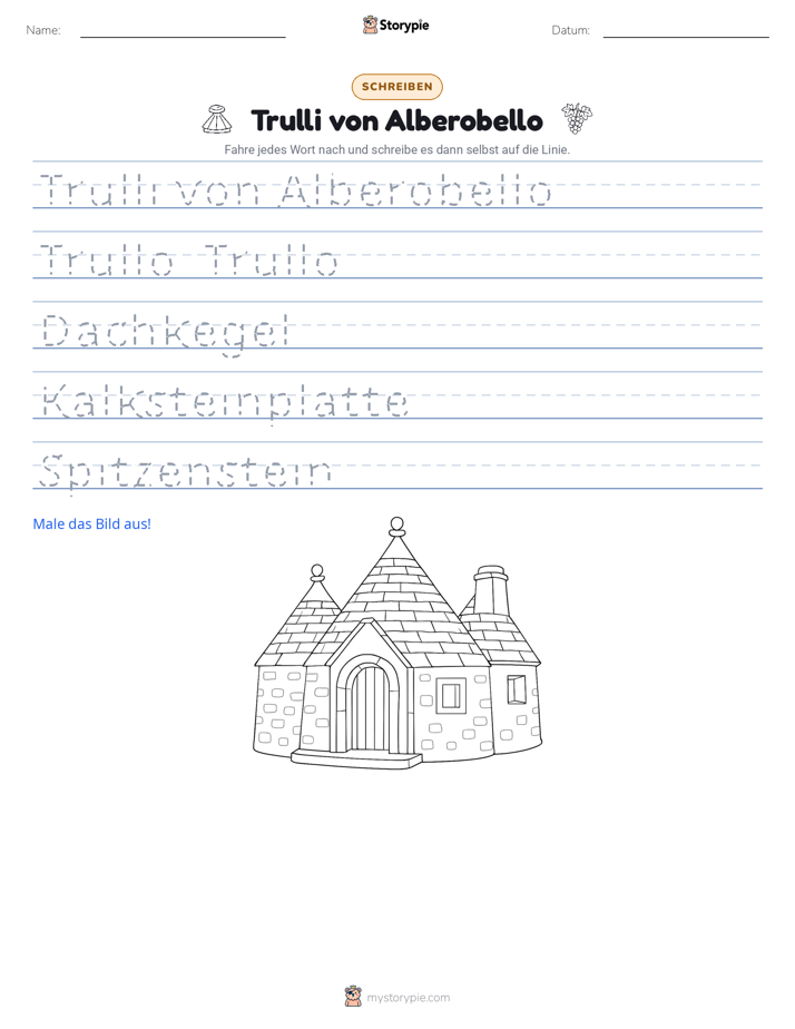 Schreibübung