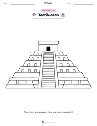 Teotihuacan printable worksheet preview
