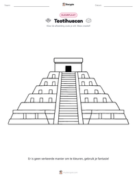 Teotihuacan afdrukbare werkblad voorbeeld
