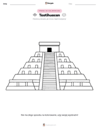 Podgląd drukowalnego arkusza ćwiczeń Teotihuacan