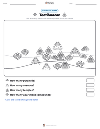 Teotihuacan printable worksheet preview