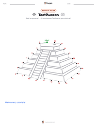 Aperçu de la feuille de travail imprimable Teotihuacan