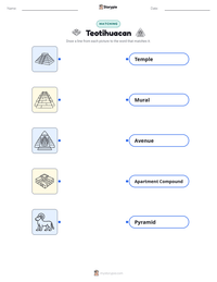 Teotihuacan printable worksheet preview
