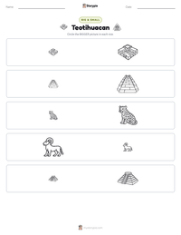 Teotihuacan printable worksheet preview