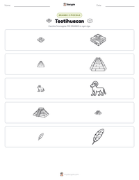 Anteprima della scheda stampabile di Teotihuacan