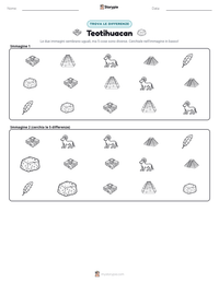 Anteprima della scheda stampabile di Teotihuacan