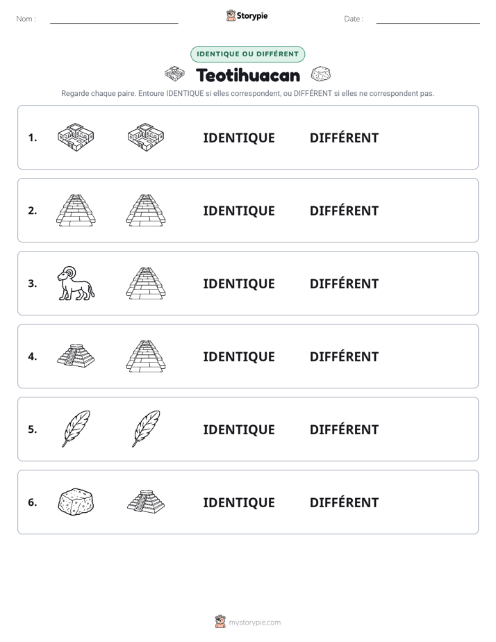 Identique ou Différent